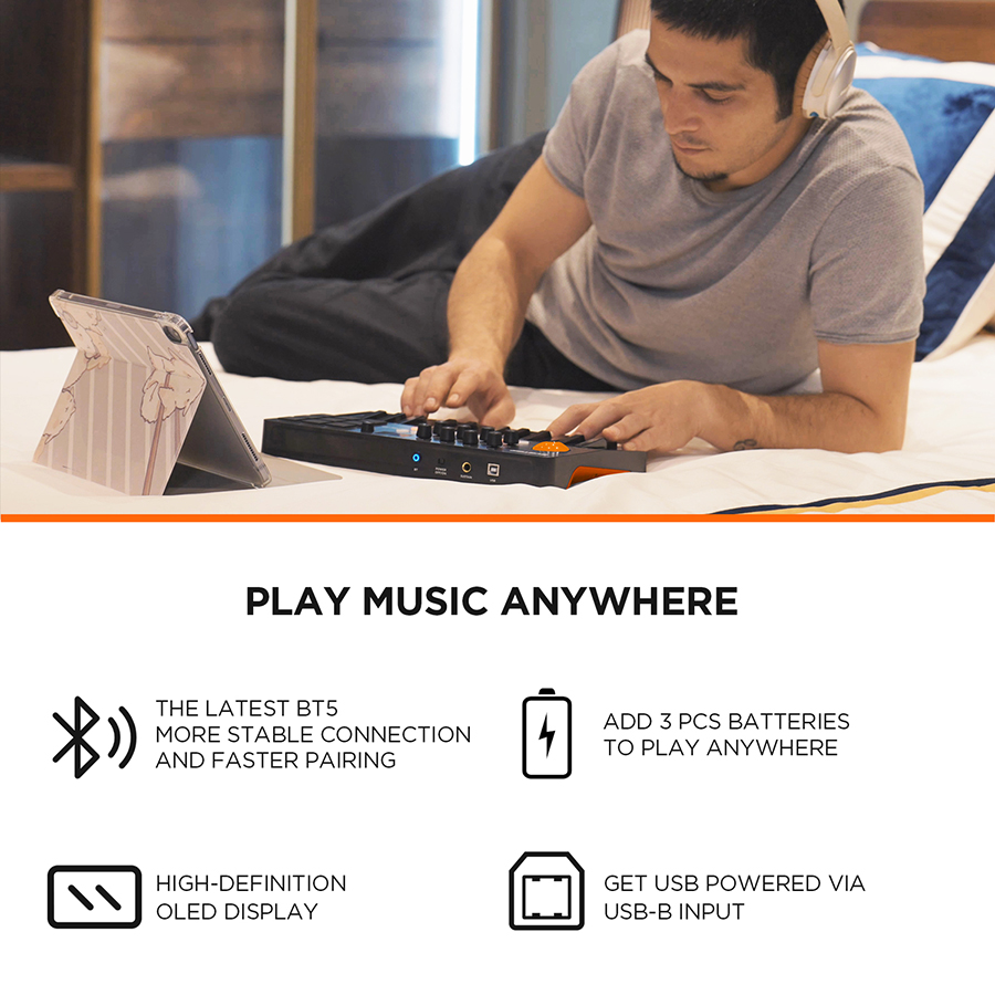 Klawiatura MIDI z 25 klawiszam – Midi Controller Pad recenzja i cena