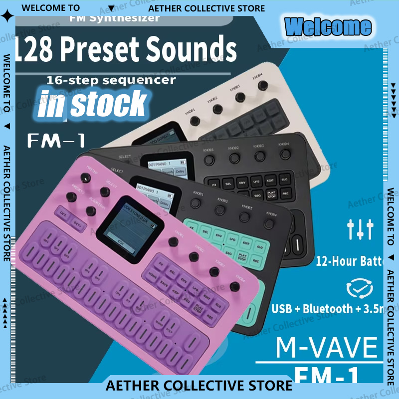 M-VAVE FM1 – przenośny synteza – Midi Controller Pad recenzja i cena